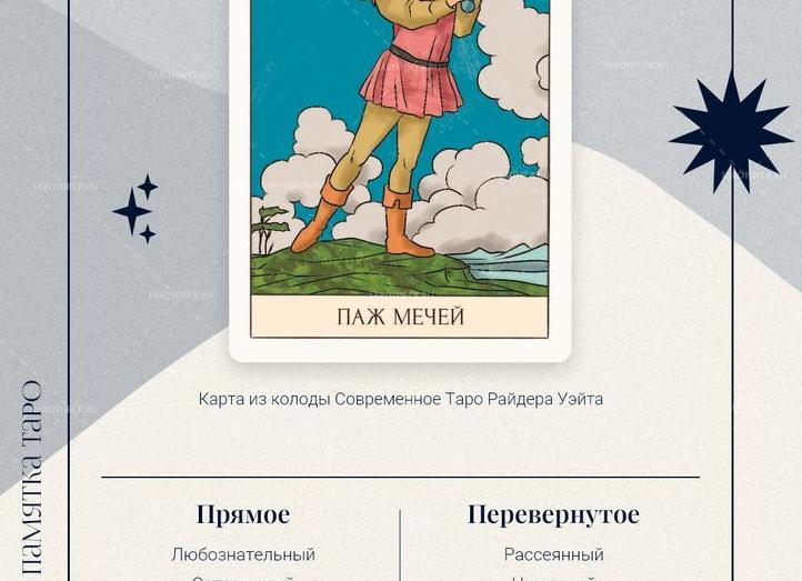 «7 Мечей» Таро: значение карты в разных раскладах и арканах